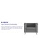 Flash Furniture Gray LeatherSoft Chair with Double Bar Frame ZB-REGAL-810-1-CHAIR-GY-GG - alternate 9